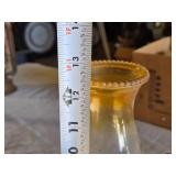 Antique Oil Lamp with Brass Base