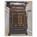 Wales Visible Adding Machine and it has patent dates ranging from 1903 to 1909