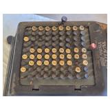 Wales Visible Adding Machine and it has patent dates ranging from 1903 to 1909