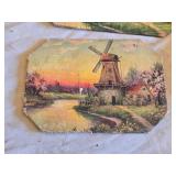 Vintage Tin Wall Art and Trays with Scenic and Wildlife Designs