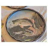 Vintage Tin Wall Art and Trays with Scenic and Wildlife Designs