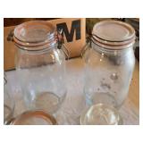 Glass Storage Jars and Containers Assortment