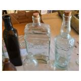 Lot of Assorted Glass Bottles Including Grolsch Bottle with Swing Top