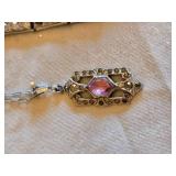 Vintage Jewelry Box with Assorted Costume Jewelry