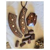 Jewelry Making Supplies, Beaded Necklaces, Bracelets with Wooden Jewelry Box