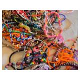 Jewelry Making Supplies, Beaded Necklaces, Bracelets with Wooden Jewelry Box