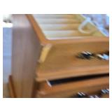 Jewelry Making Supplies, Beaded Necklaces, Bracelets with Wooden Jewelry Box