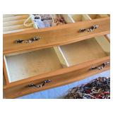 Jewelry Making Supplies, Beaded Necklaces, Bracelets with Wooden Jewelry Box