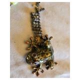 Necklace with Frog Pendant and Decorative Box