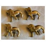 Small Brass Dog Figurines