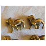 Small Brass Dog Figurines