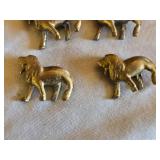 Small Brass Dog Figurines