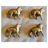 Small Brass Dog Figurines