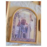 Religious Items Collection including Crosses, Rosaries, and Figurines