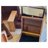 Wooden Display, Jewelry and Storage Boxes Assortment