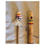 Flute, Wooden Tuning Fork, Wooden Drum