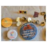 Collection of Norwegian / Viking Themed Pins and Badges