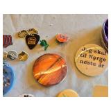 Collection of Norwegian / Viking Themed Pins and Badges
