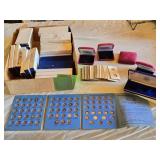 Dime Collection Book with Some Dimes - Collection of Coin Sleeves and Display Cases