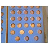 Dime Collection Book with Some Dimes - Collection of Coin Sleeves and Display Cases