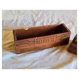 Kraft Velveeta Wooden Cheese Box and Sharpening Stones