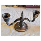 Silver Plated Candelabra Set with Excelsior EP-C Markings and Baroque Style