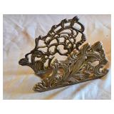 Victorian Style Brass Napkin Holder