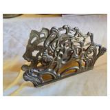 Victorian Style Brass Napkin Holder