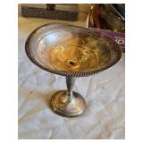 Sterling Silver Compote Dish marked "Weighted" - Unweighed