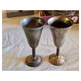 Romas S.L. Made in Spain Silver Plate Goblets