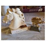 Greek Museum Copy Bust and Pegasus Figurine