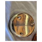 Copper and Brass Pots Set including Decorative Bowl, Container, and Spittoon