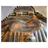 Silver and Metal Kitchenware Collection including Large Serving Bowl, Shell Dish, and Accessories