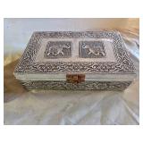Metal Boxes including Brass Octagonal Box and Decorative Elephant Box