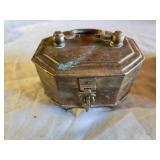 Metal Boxes including Brass Octagonal Box and Decorative Elephant Box