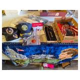 United States Military Memorabilia Collection including Hats, Flags, and DVD - Vintage Flag in Plastic