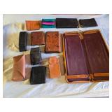 Leather Wallets and Accessories including Ray-Ban Case, Embossed Wallets, and Leather Case for Ties Maybe