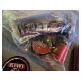 Kiwi and Esquire Shoe Polish Kit including Brushes, Polish, and Shine Sponge - Used