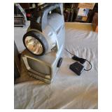 Panasonic TR-445T Transistor TV and Vector Sport TV Flashlight Lantern