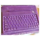 USB-C to Digital AV Multiport Adapter, Wired Keyboard, and Purple Bluetooth Keyboard