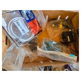 Mixed Cables and Accessories Lot including HDMI, VGA, USB, and Power Cords