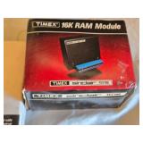 LG Slim Portable DVD Writer GP50, T-Mobile LineLink, and Timex Sinclair 16K RAM Module