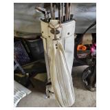 Vintage Golf Club Bags and Clubs
