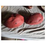Pair of Vintage Leather Footballs