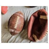 Lot of Two Vintage Footballs