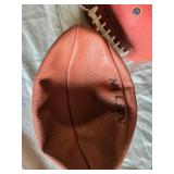 Lot of 2 Footballs including Wilson NFL Leather Football
