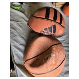 Adidas and Spalding Basketballs