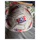 Lot of 3 Soccer Balls Including US Soccer