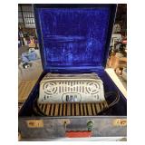 Vintage Venucci Accordion with Case and Sheet Music - Appears in Good Condition