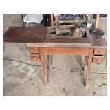 Singer Sewing Machine with Table and Accessories
